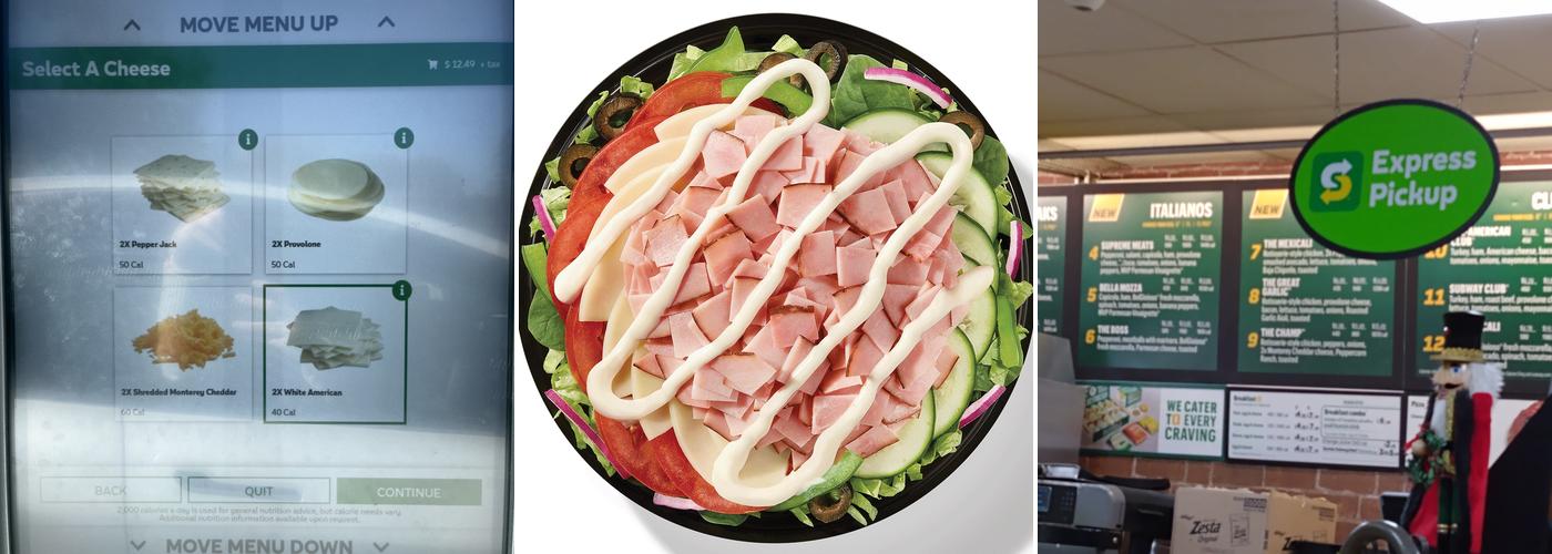 Subway Menu