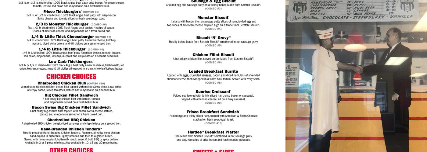 Hardee’s Menu