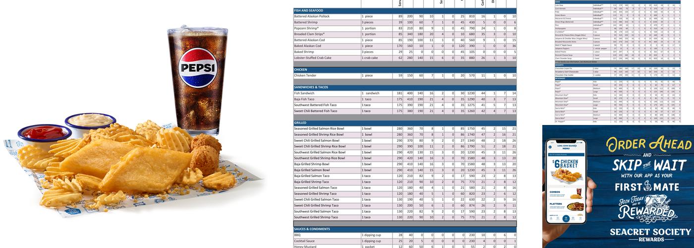 Long John Silver's Menu