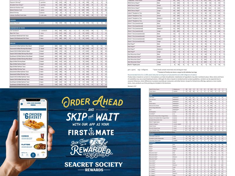 Long John Silver's Menu