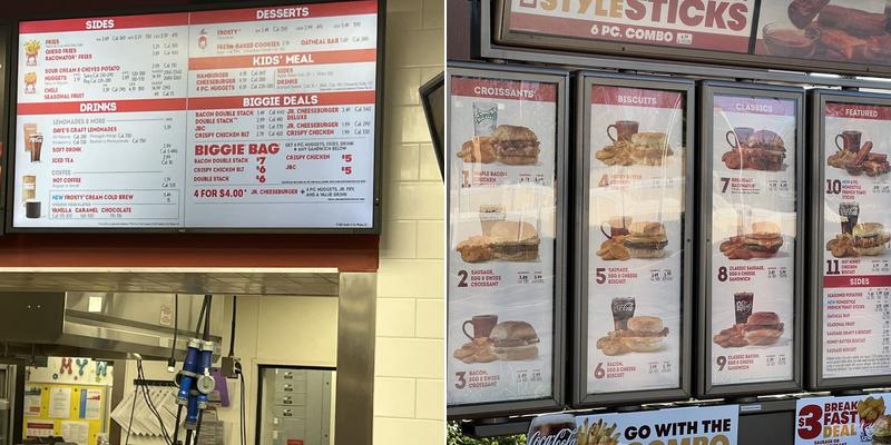 Wendy's Menu