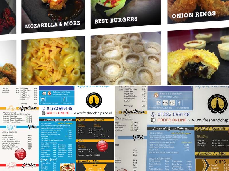 Fresh and Chips Menu