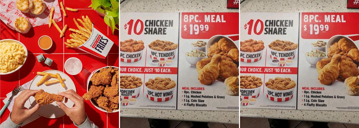 KFC Menu