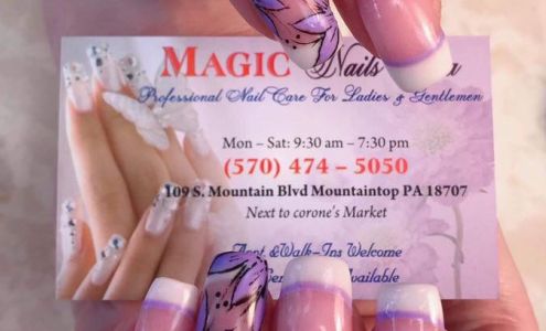 Magic Nails and Spa 107 S Mountain Blvd, Mountain Top Pennsylvania 18707