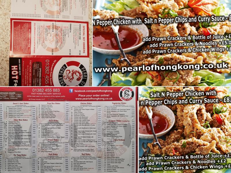 Pearl Of Hong Kong Menu