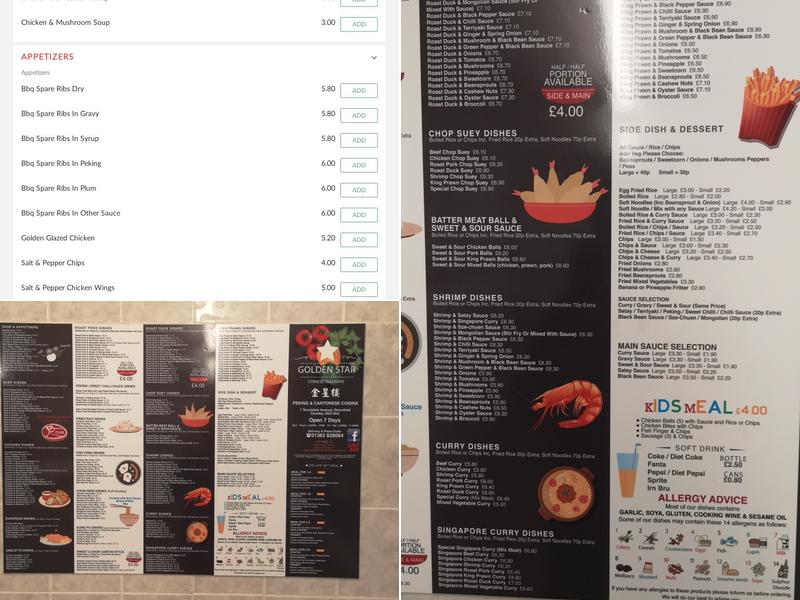 Teviotdale Chinese Takeaway Menu