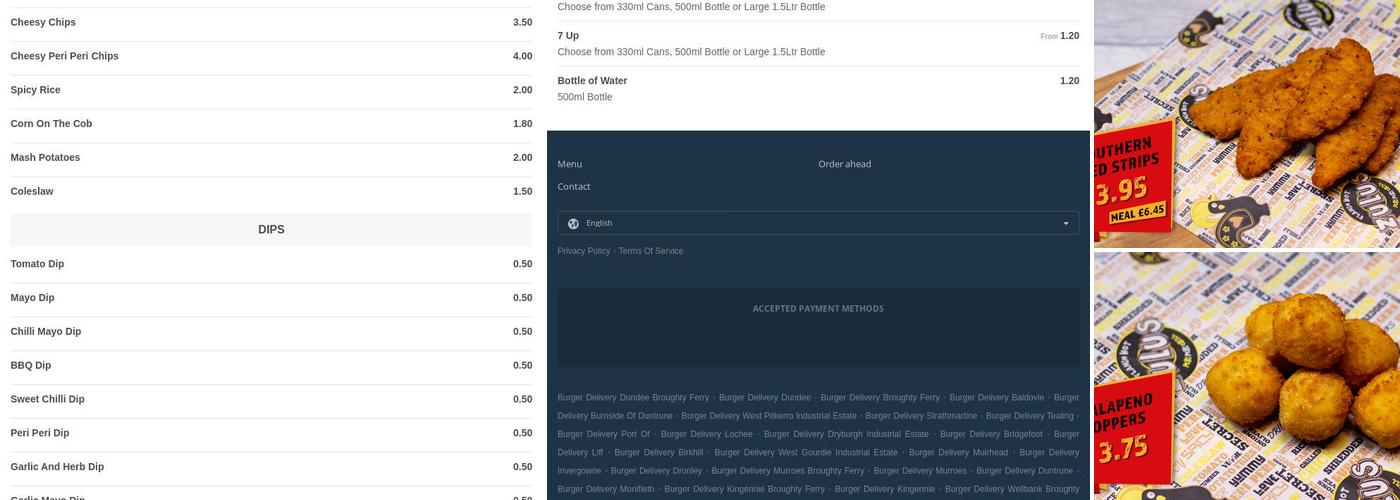 Zulus Peri Peri Menu