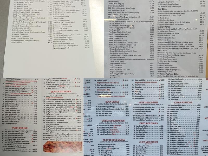 Canton House Menu