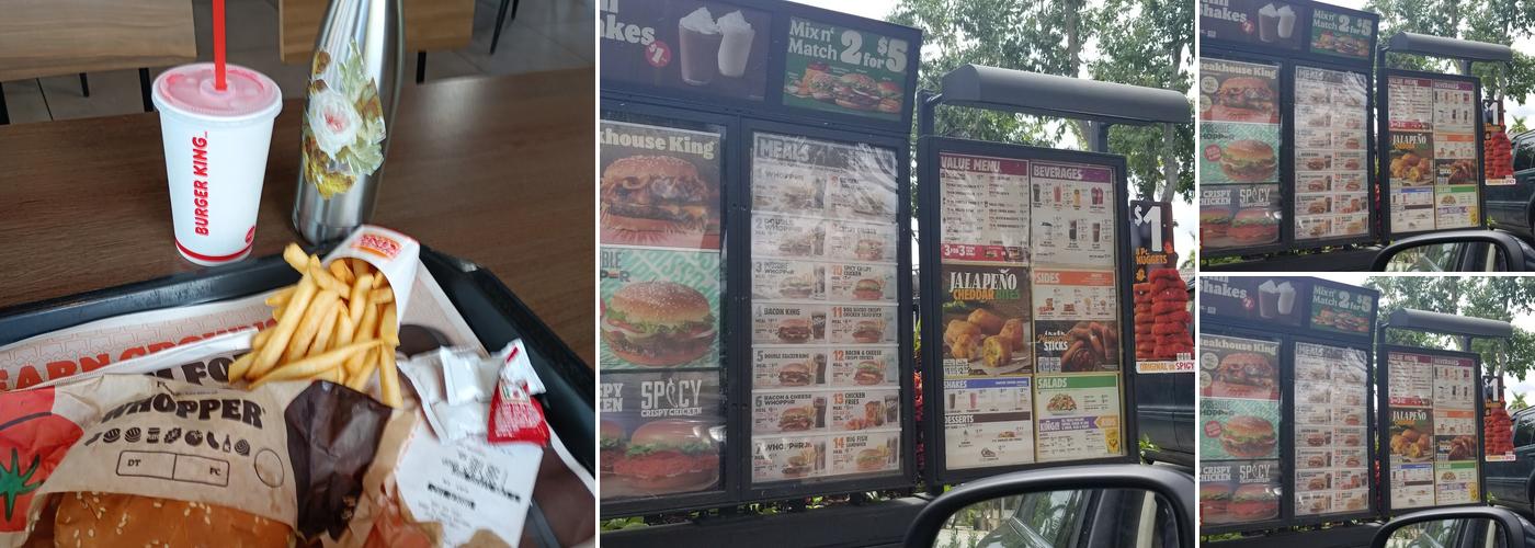 Burger King Menu
