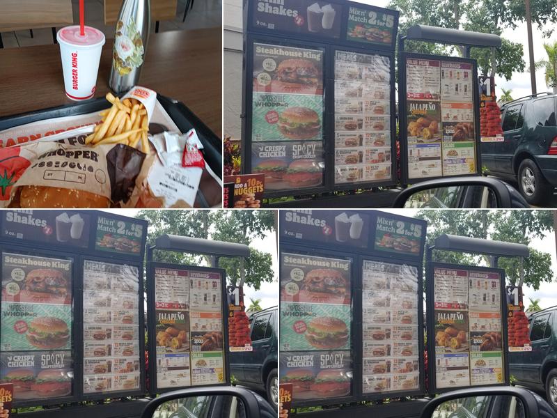 Burger King Menu