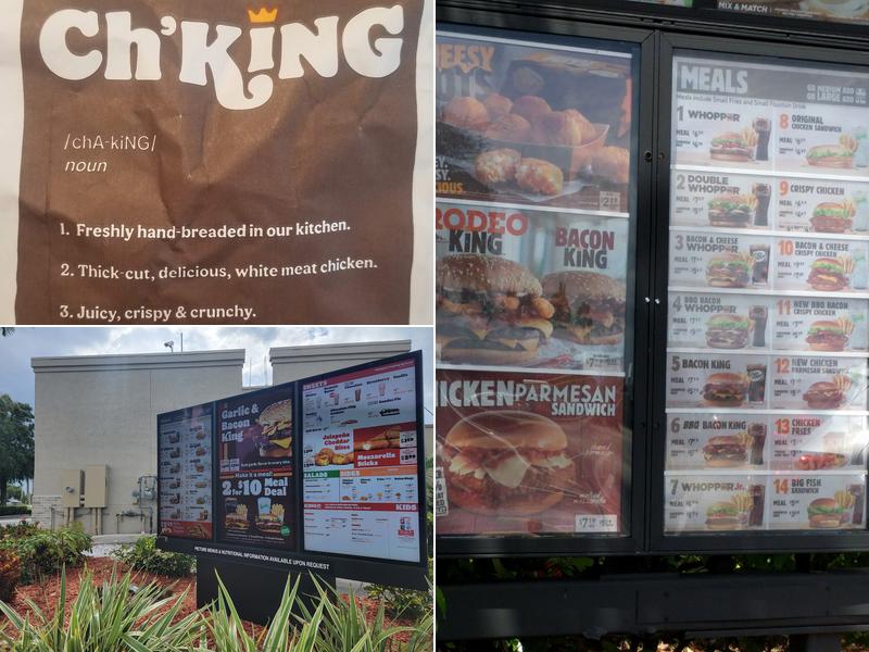 Burger King Menu
