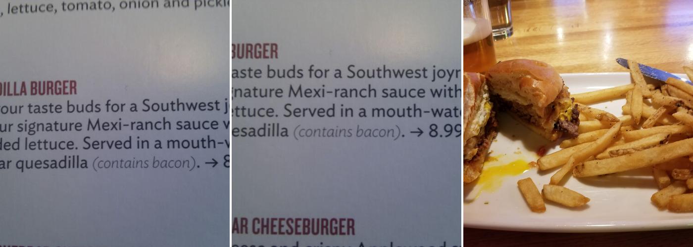 Applebee's Grill + Bar Menu