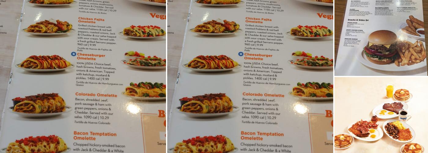 IHOP Menu