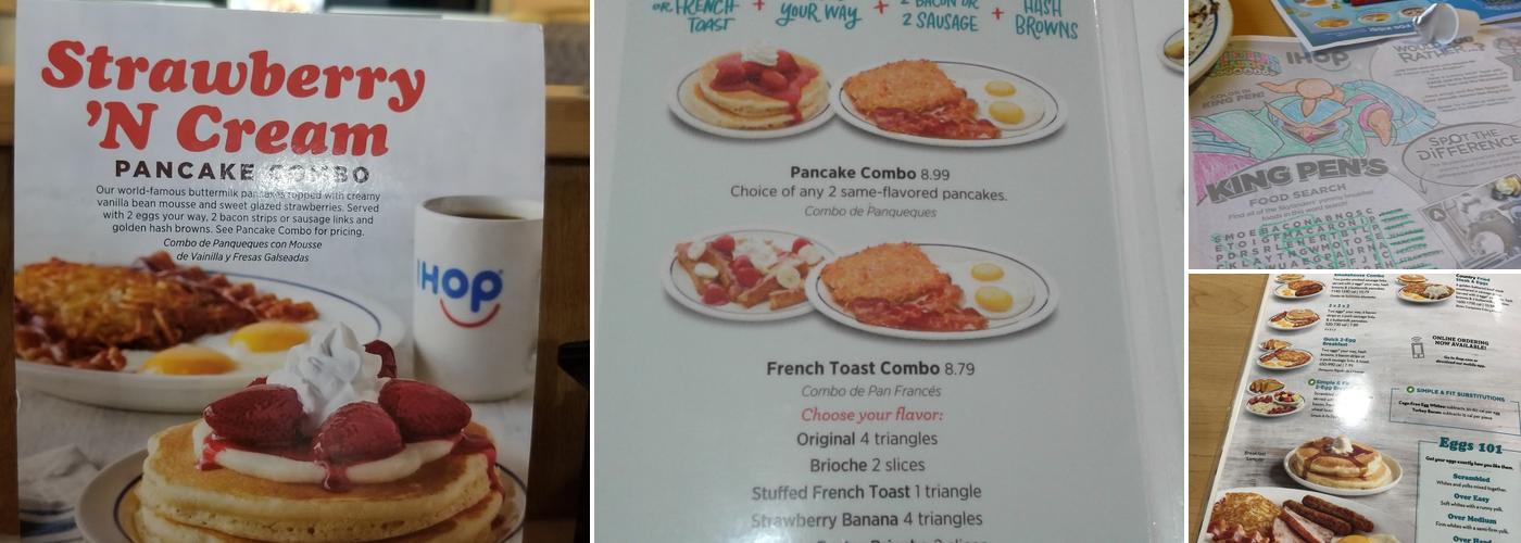 IHOP Menu