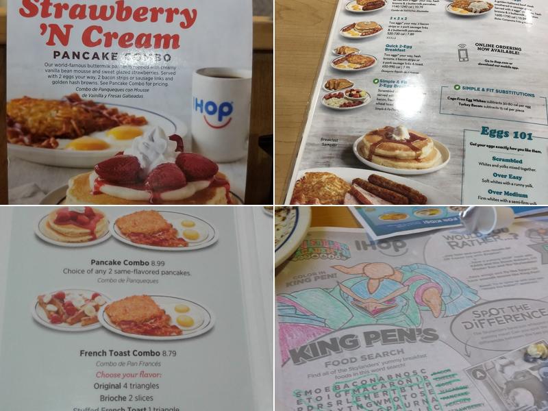 IHOP Menu