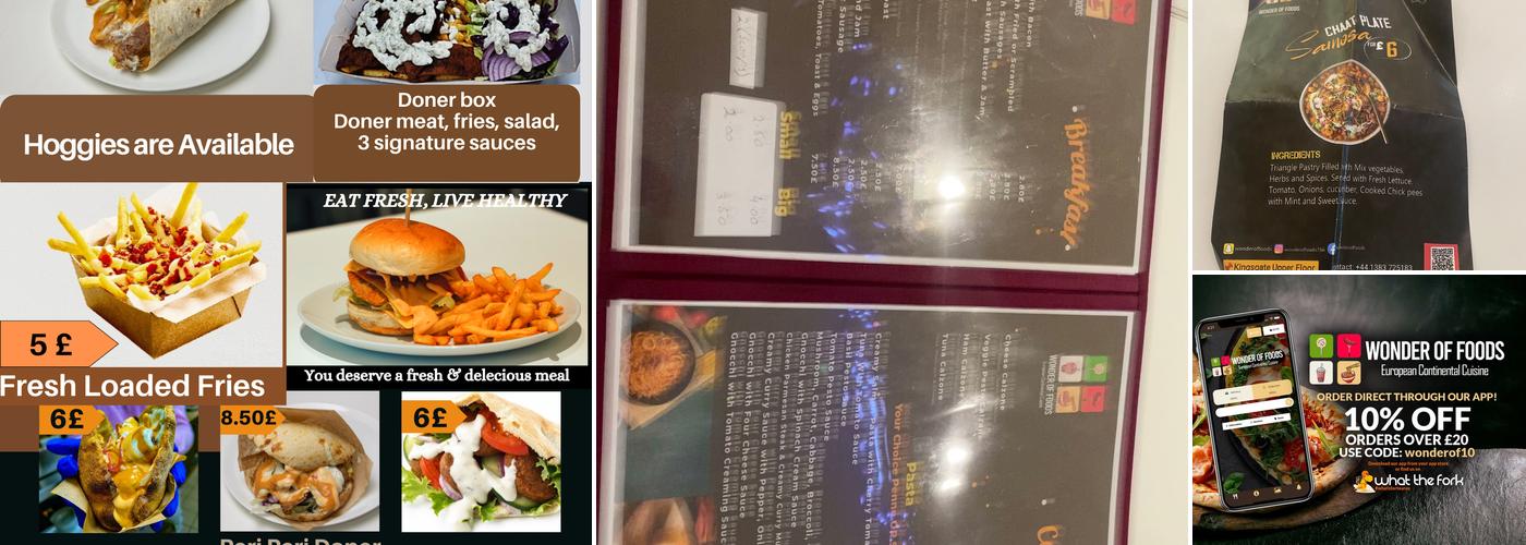 Wonder of foods & Bubble Tea,German style doner Menu