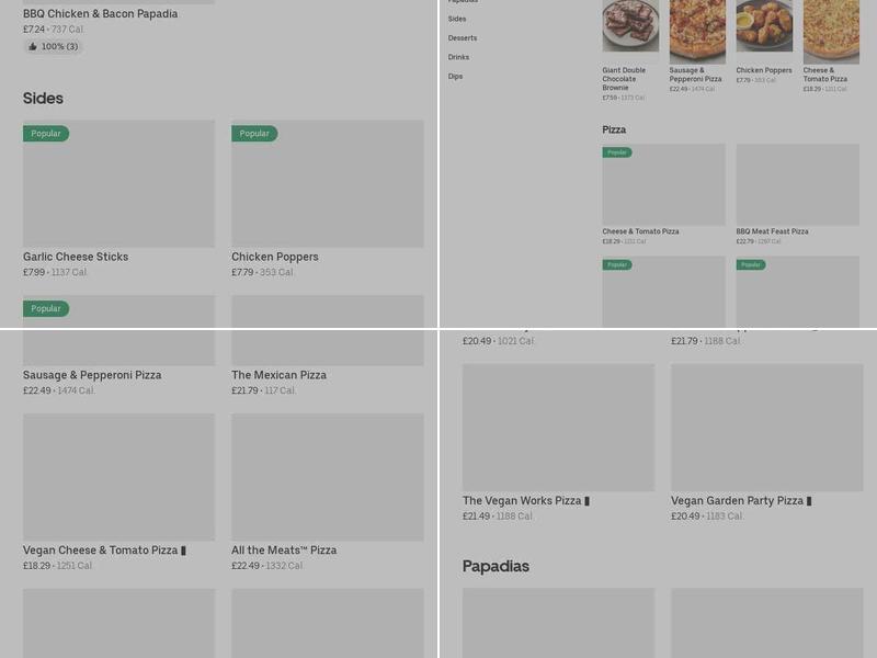 Papa Johns Pizza Menu