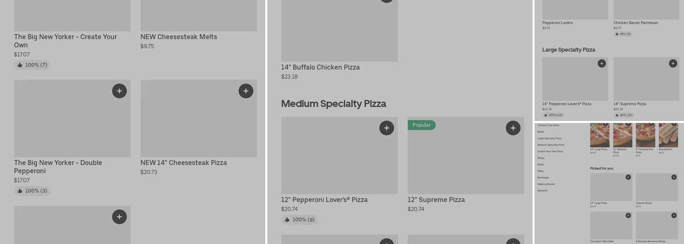 Pizza Hut Menu