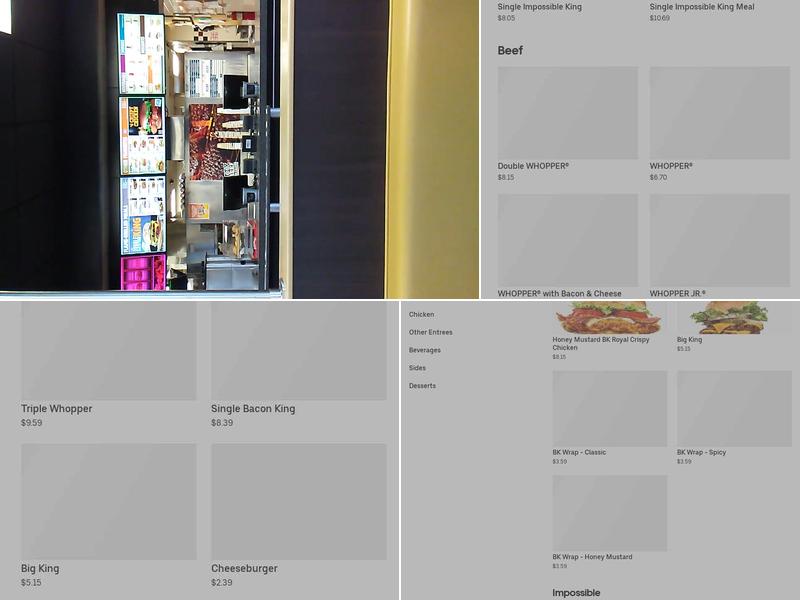 Burger King Menu