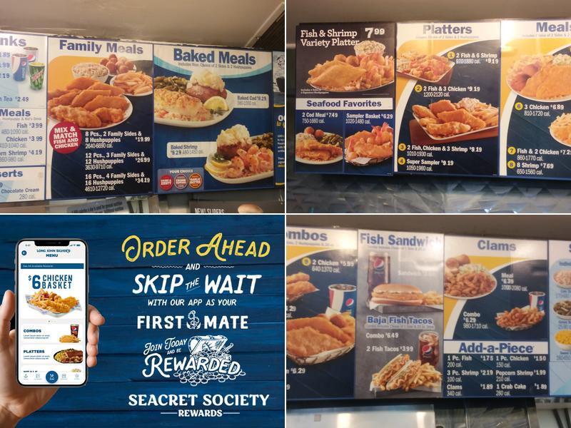 Long John Silver's Menu
