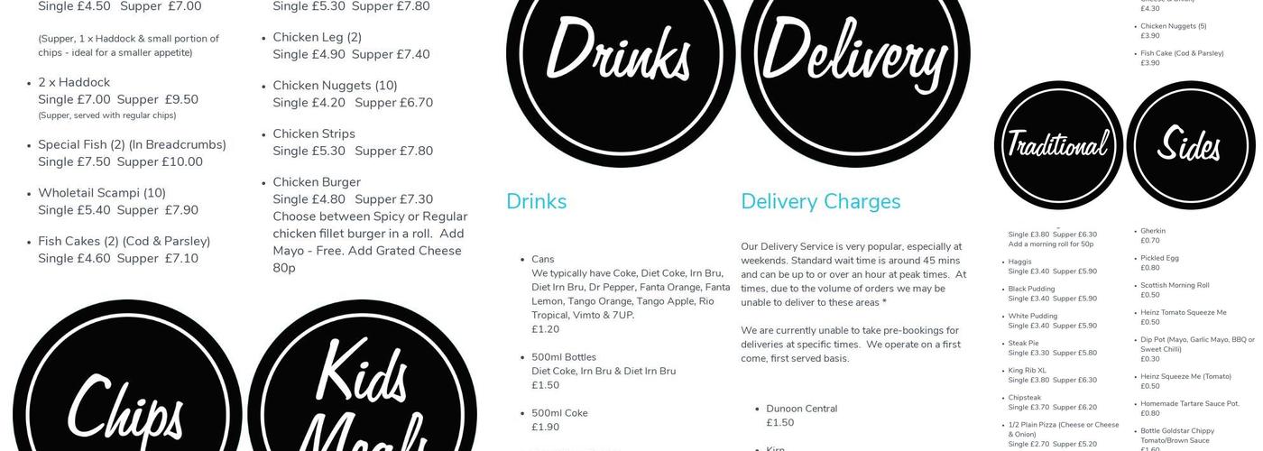 Lorenzo’s Fish & Chips Menu