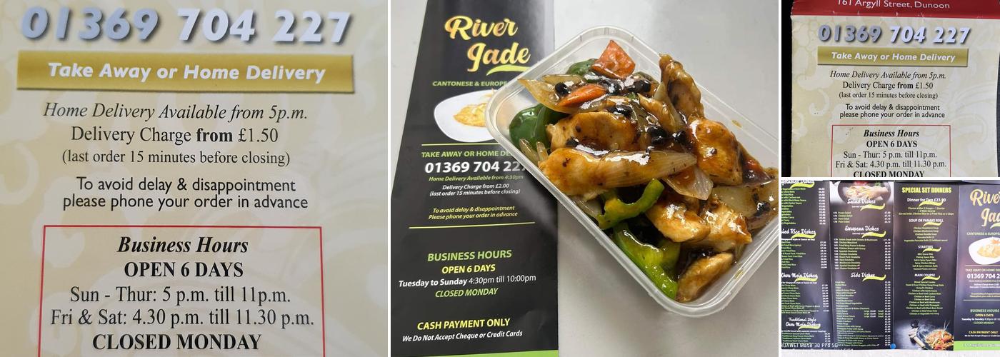 River Jade Menu