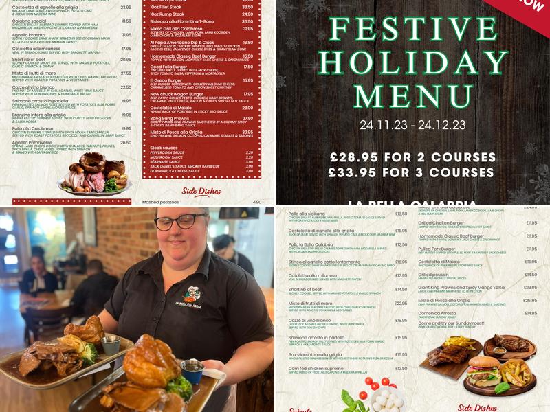 La Bella Calabria Menu