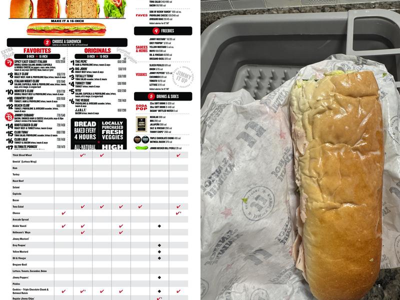 Jimmy John's Menu