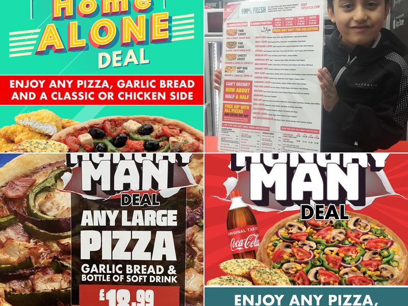 Tops Pizza Dunstable Menu