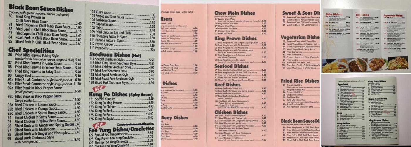 Full Moon Cantonese Cuisine Menu