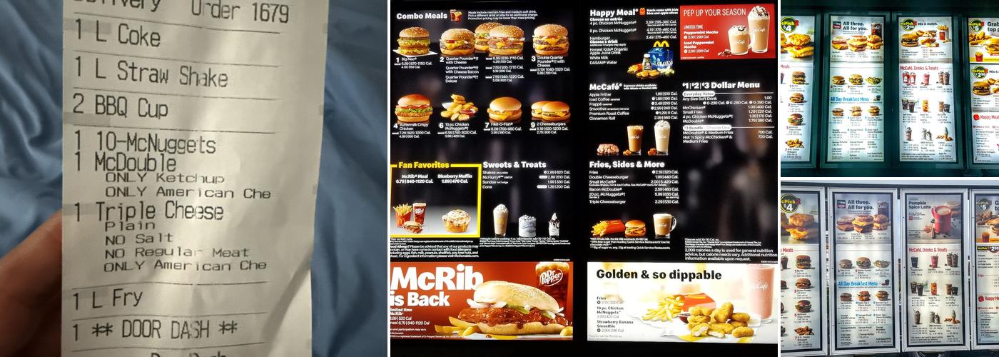 McDonald's Menu