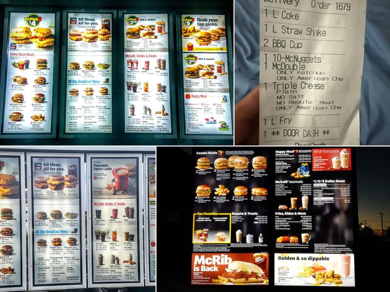 McDonald's Menu