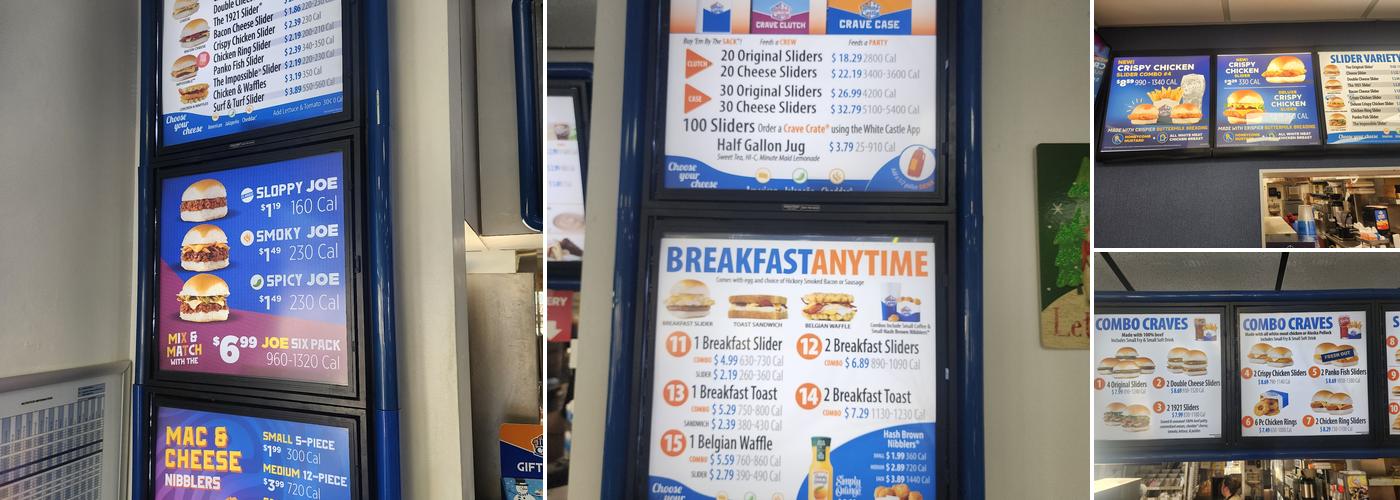 White Castle Menu