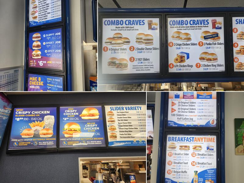 White Castle Menu