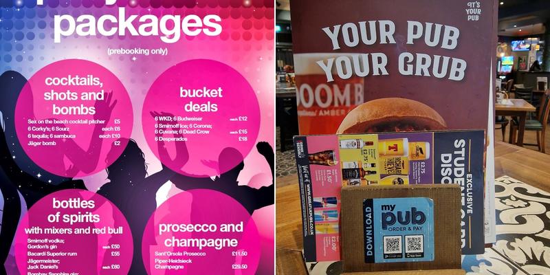 The Three Bridges Menu