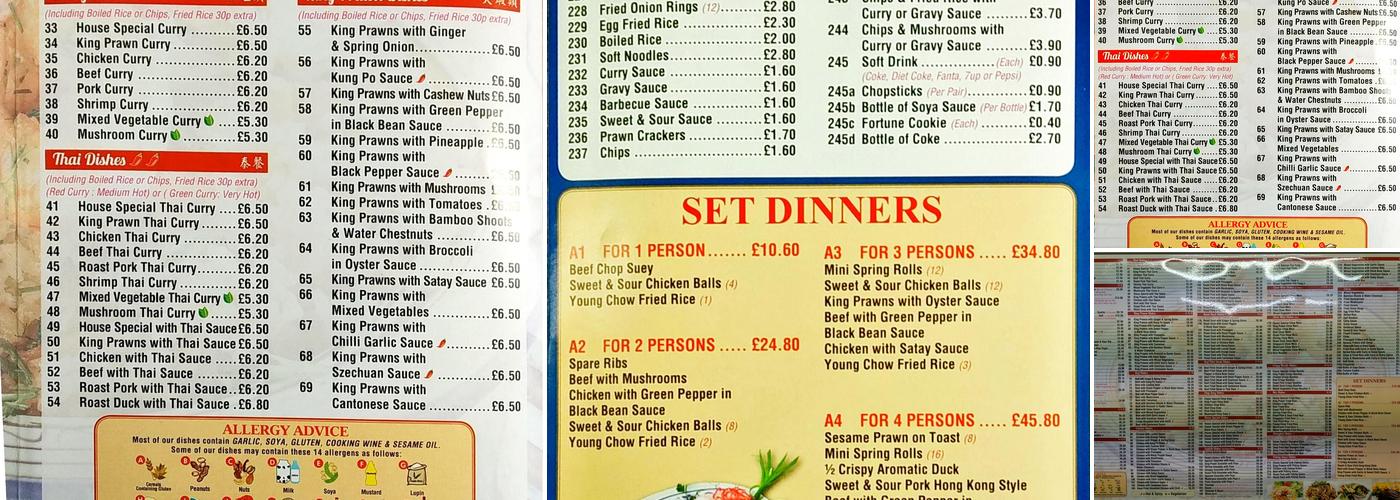 New Peking House Menu