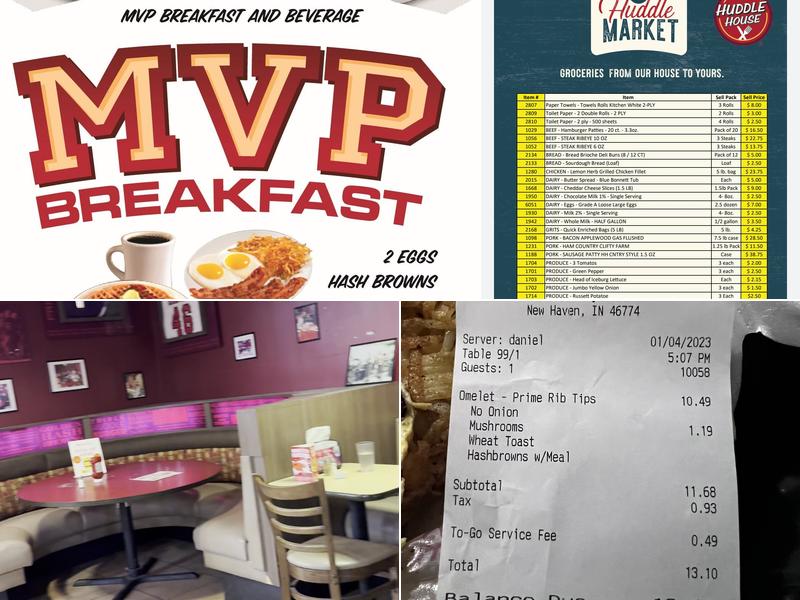 Huddle House Menu