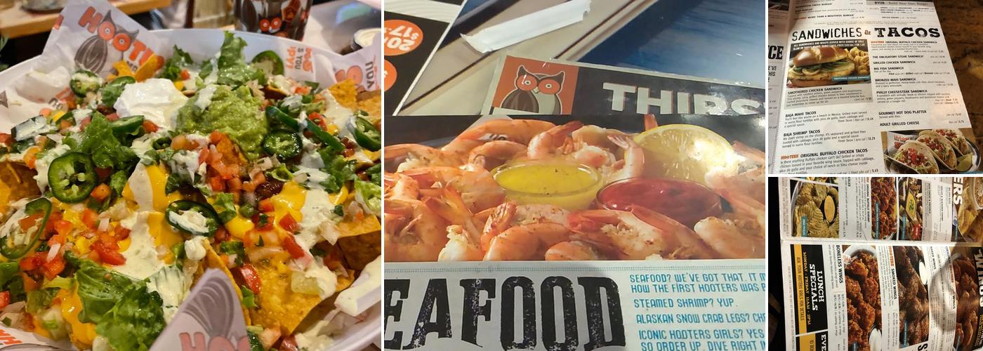 Hooters Menu