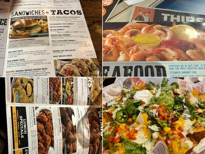 Hooters Menu