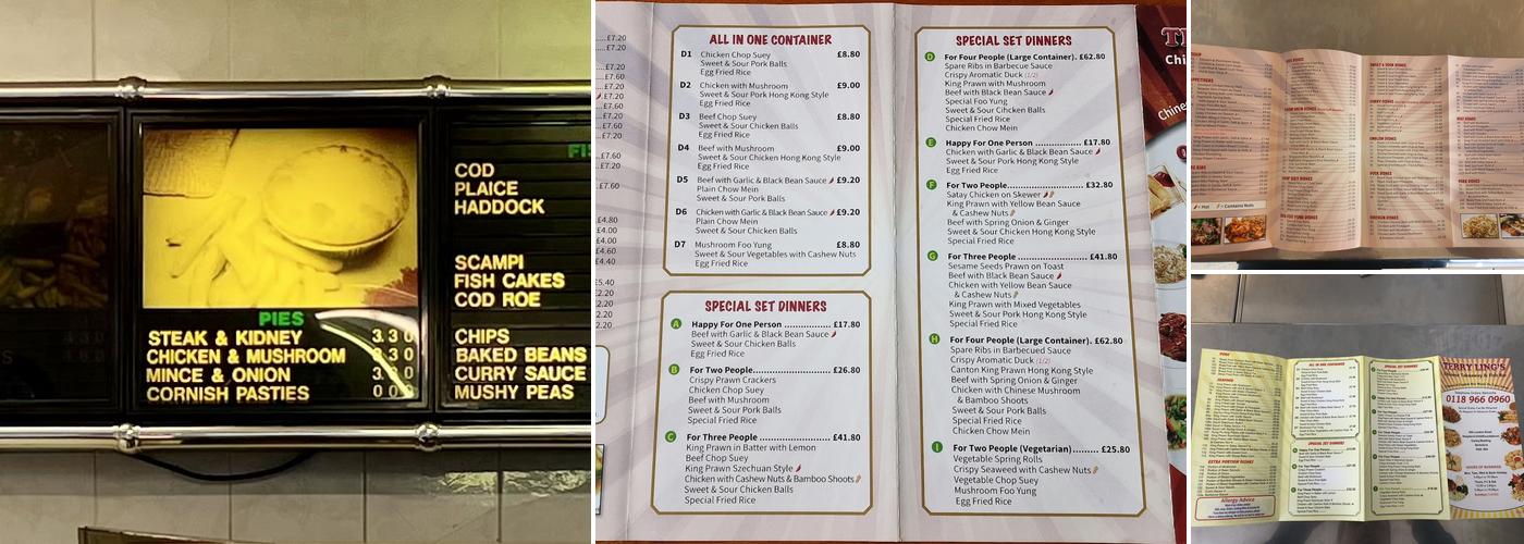 Terry Ling's Chinese & Fish Bar Menu