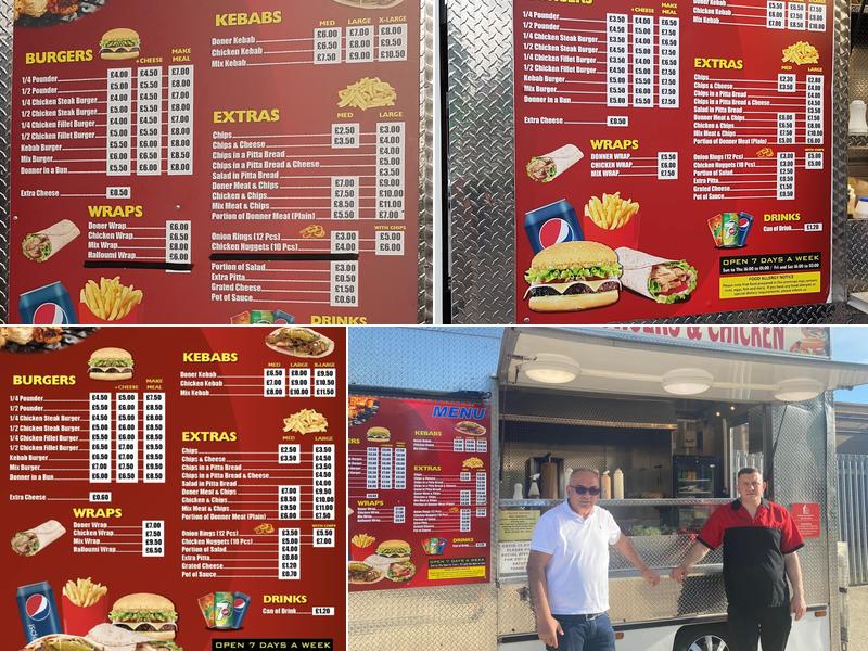 Mo's Kebabs, Burgers & Chicken Menu