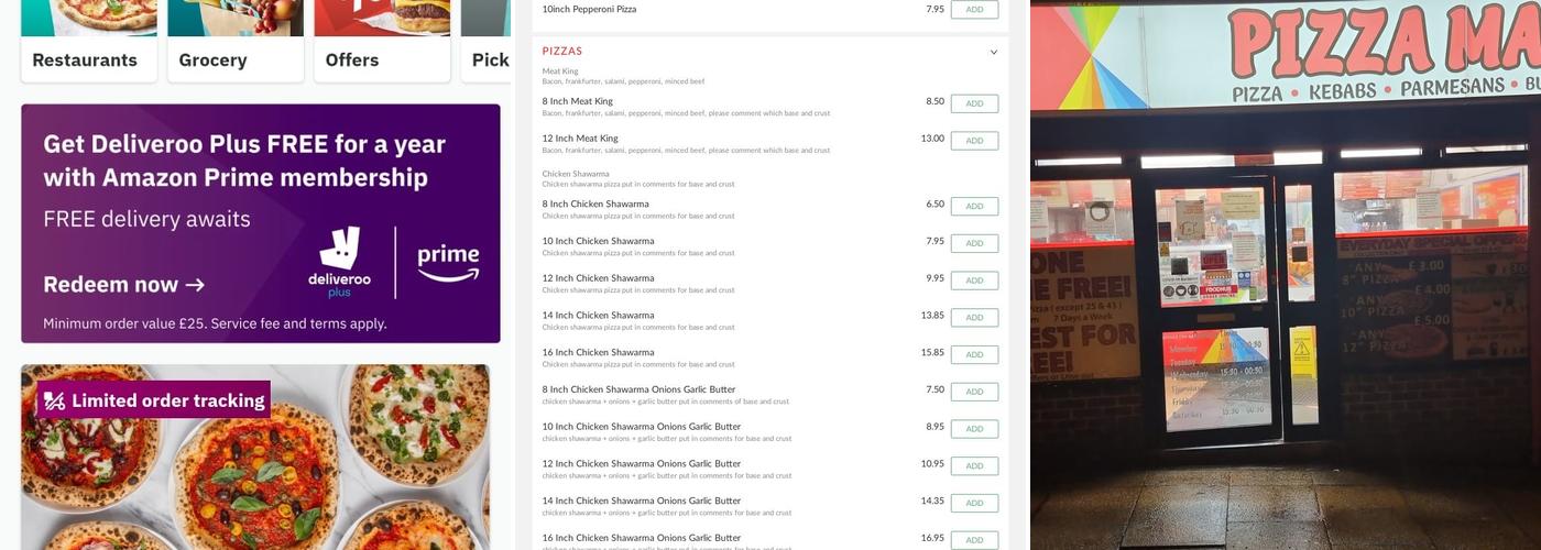 Pizza Mania easington Menu