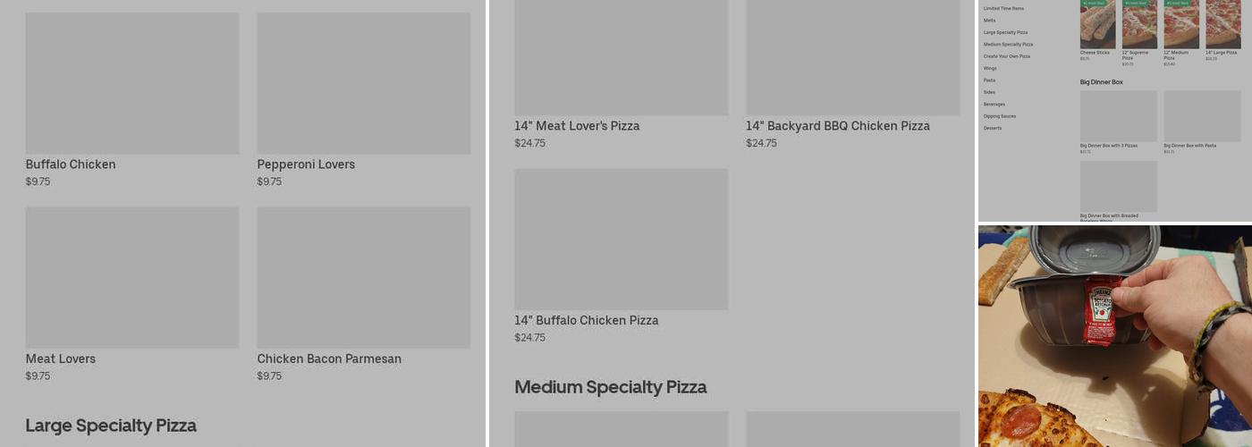 Pizza Hut Menu