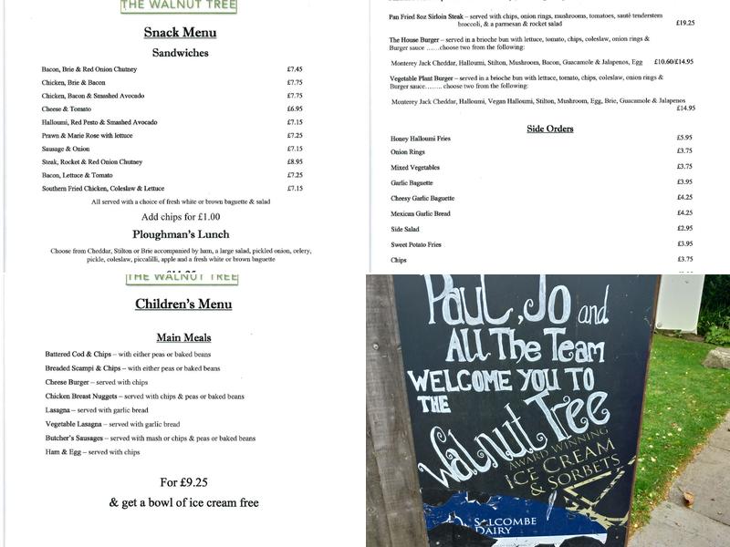 Walnut Tree Menu