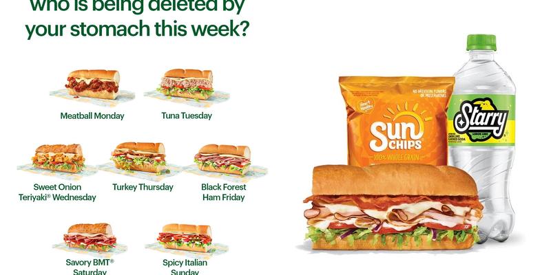 Subway Menu