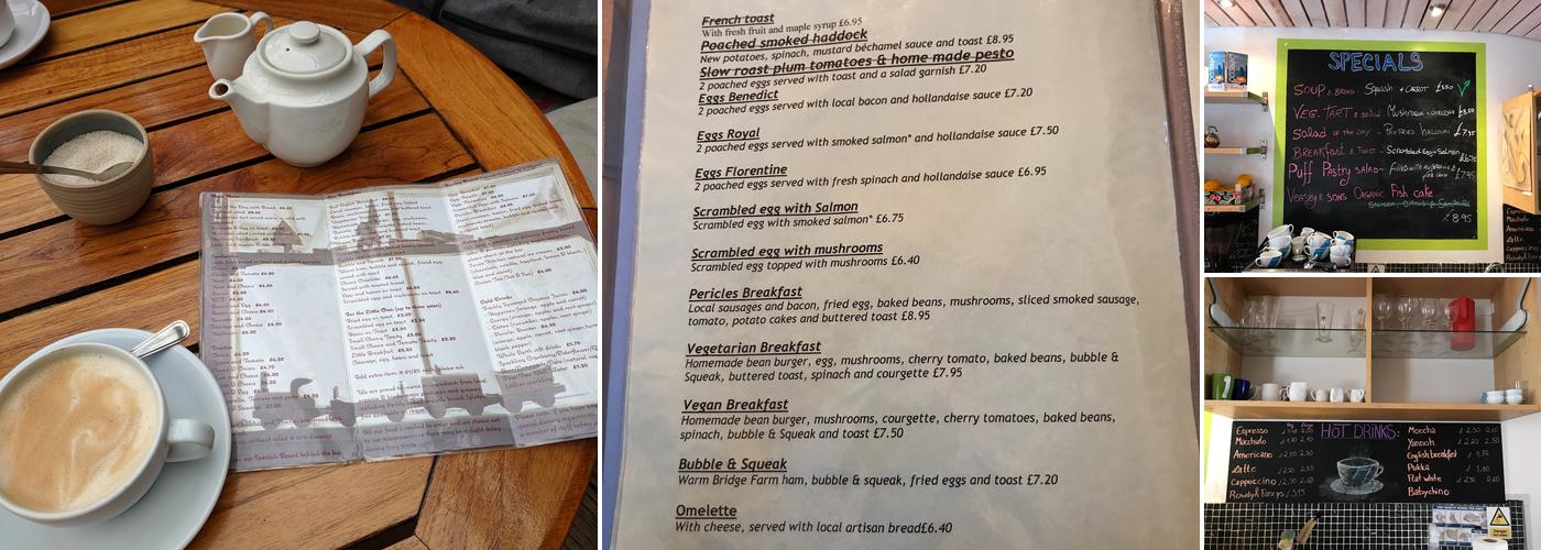 The Sharpthorne Organic Cafe Menu