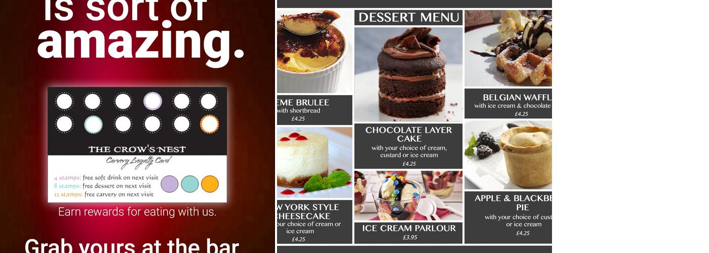 The Crow's Nest Menu