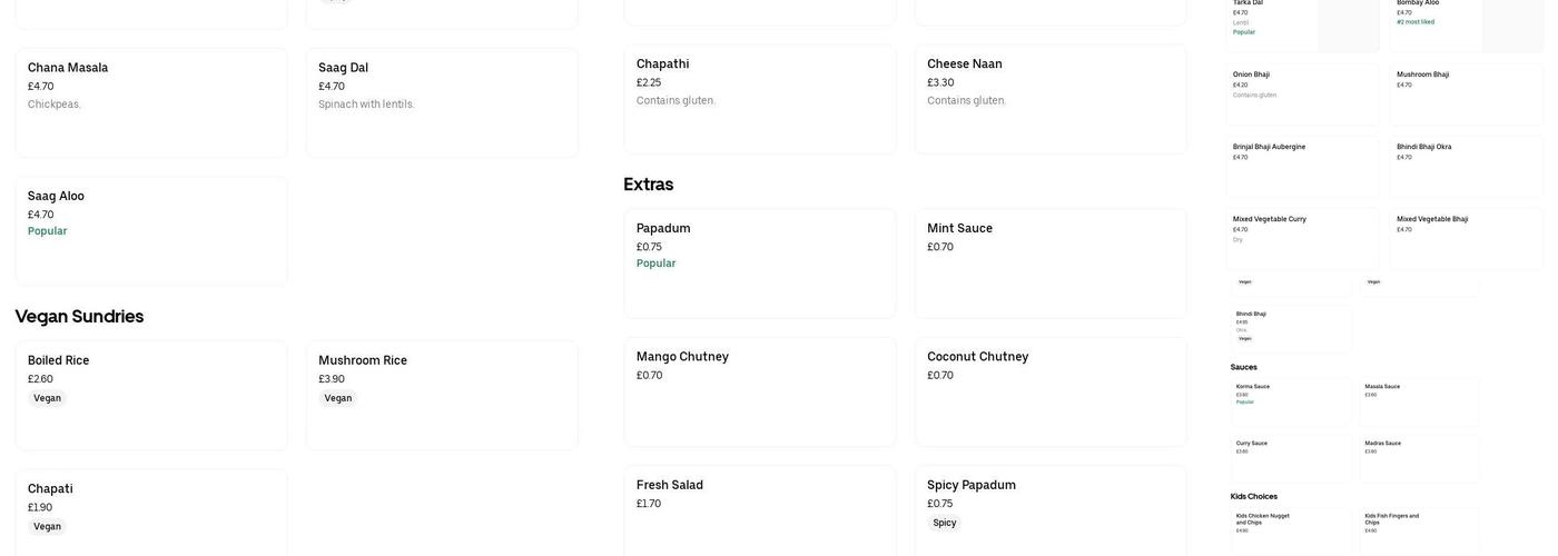 Curry Kitchen Takeaway & BYOB Eatery Menu