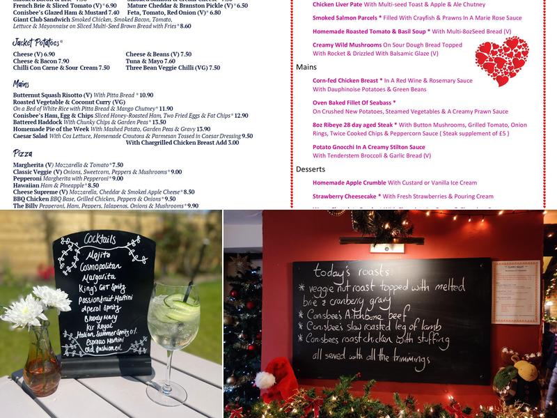 The King William Ⅳ Pub Menu