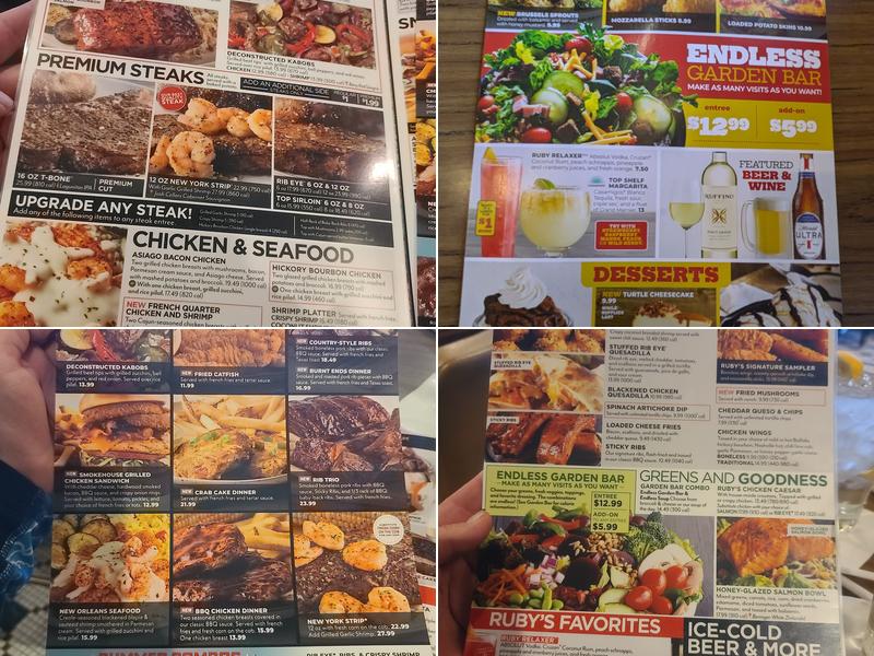 Ruby Tuesday Menu